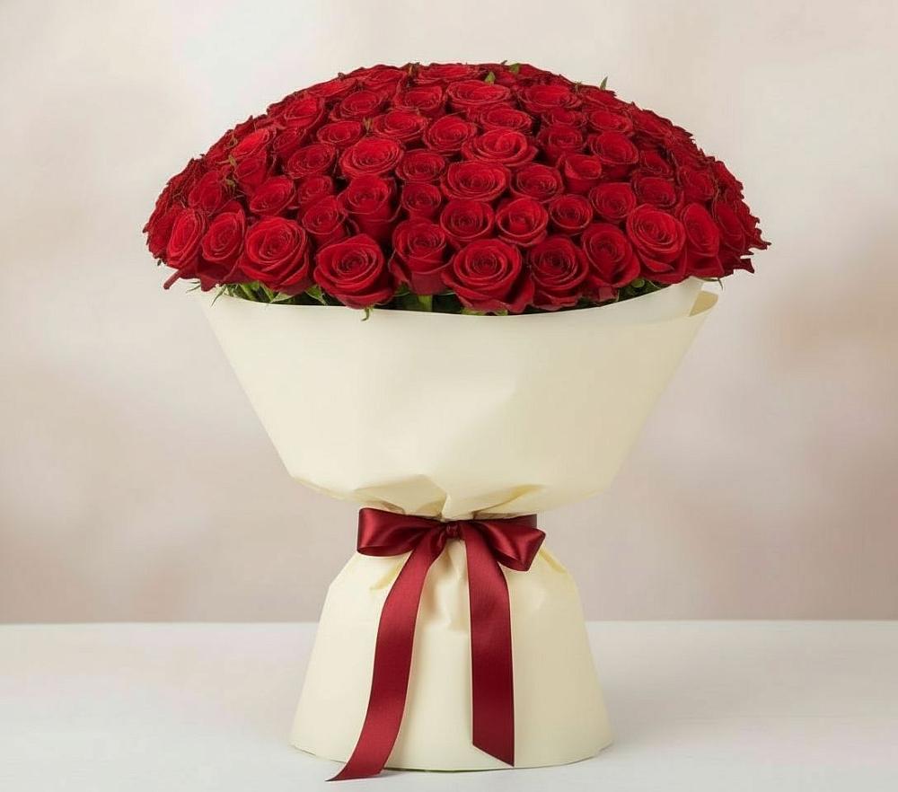 Букет 101 Красная роза Милано в Гаврилом-Яме