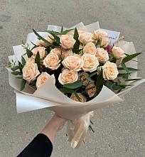 Букет Кремовые розы Латте в Гаврилом-Яме