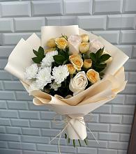 Букет цветов из:  Розы и Хризантемы в Гаврилом-Яме