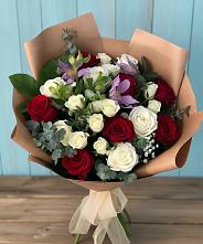 Букет цветов из:  Розы и Альстромерии в Гаврилом-Яме