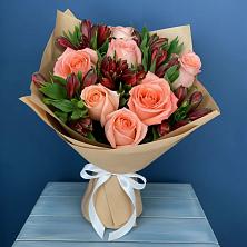 Букет цветов из:  Розы и Альстромерии в Гаврилом-Яме