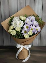 Букет цветов из:  Хризантемы и Розы в Гаврилом-Яме