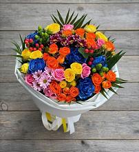 Букет цветов из:  Розы и Хризантемы в Гаврилом-Яме