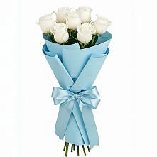 Букет 7 белых роз Проуд в Гаврилом-Яме