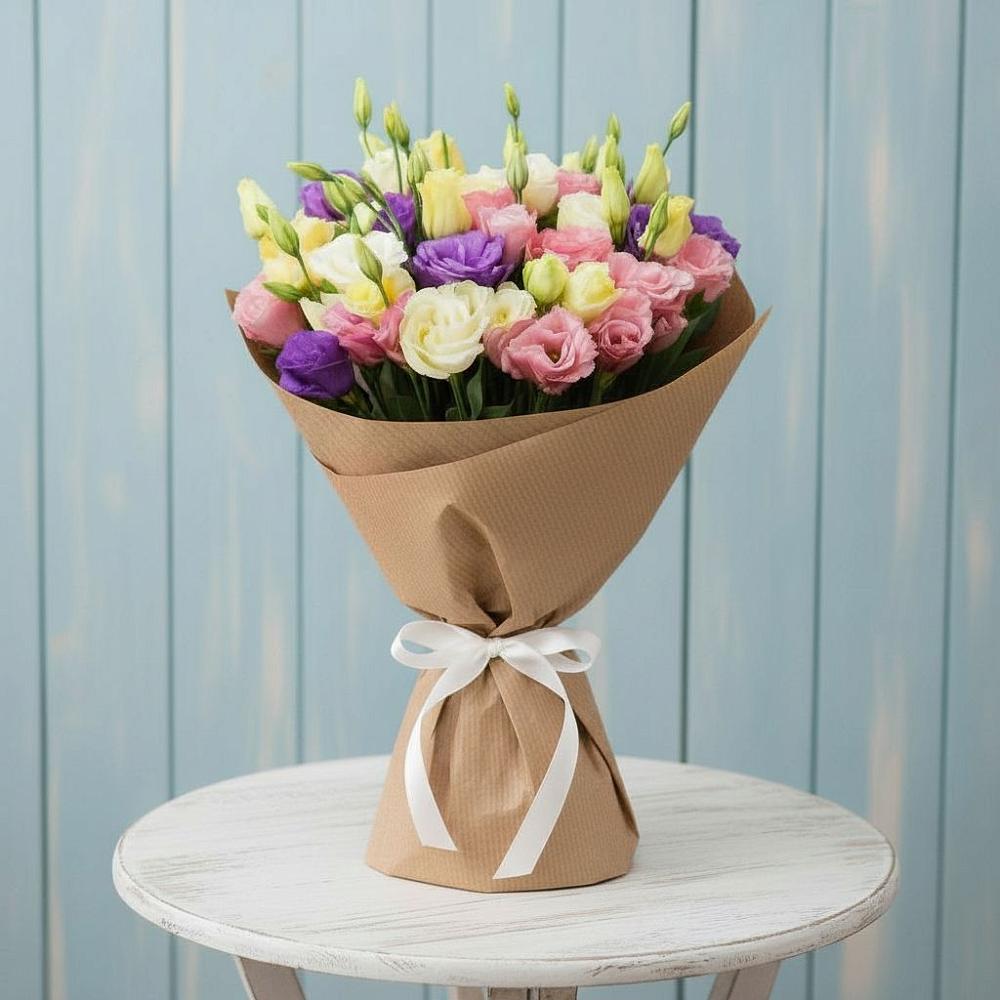 Букет цветов из: Лизиантусы в Гаврилом-Яме