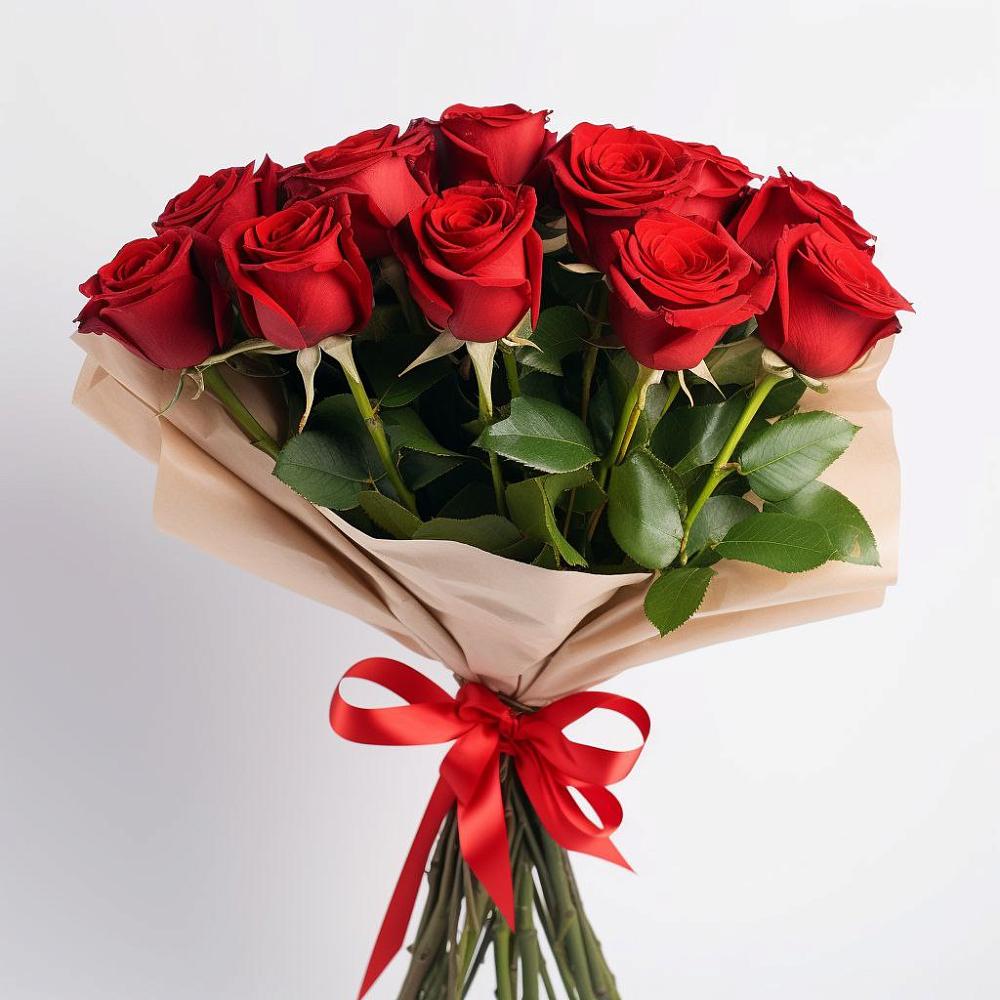 Букет 11 Красных роз Эдлесс Лав в Гаврилом-Яме