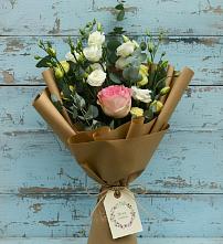 Букет цветов из:  Розы и Лизиантусы в Гаврилом-Яме