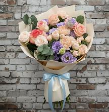 Букет цветов из:  Розы, Лизиантусы и Гвоздики #REPLACE_PRED# Гаврилом-Яме