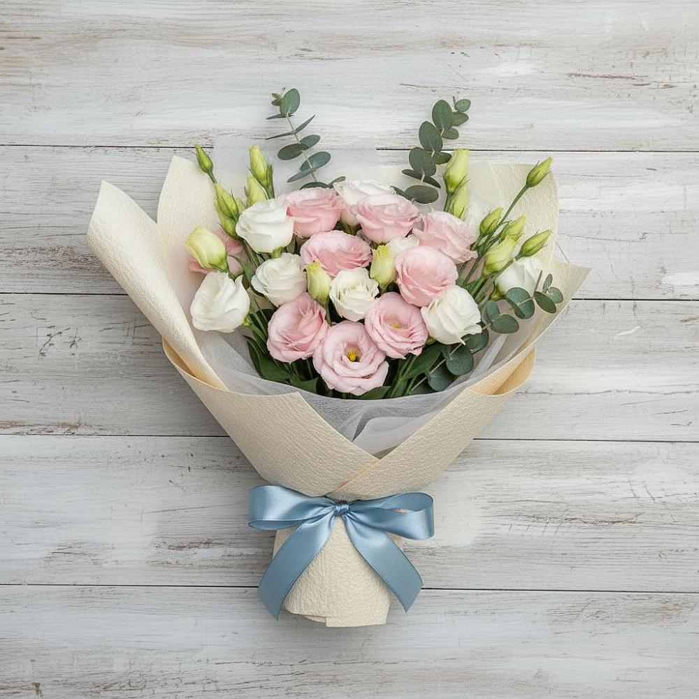 Букет цветов из: Лизиантусы в Гаврилом-Яме